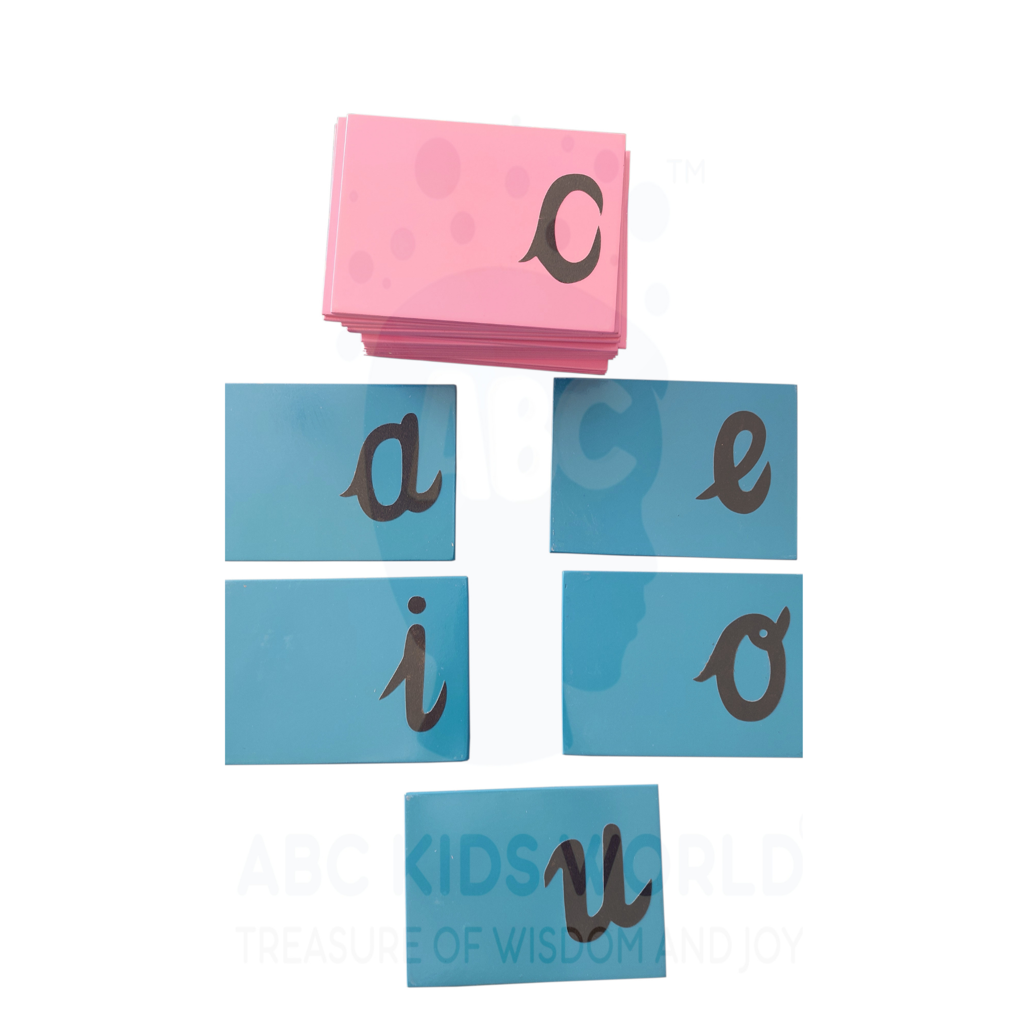 Sand Paper Cursive Alphabets – ABC KIDS WORLD